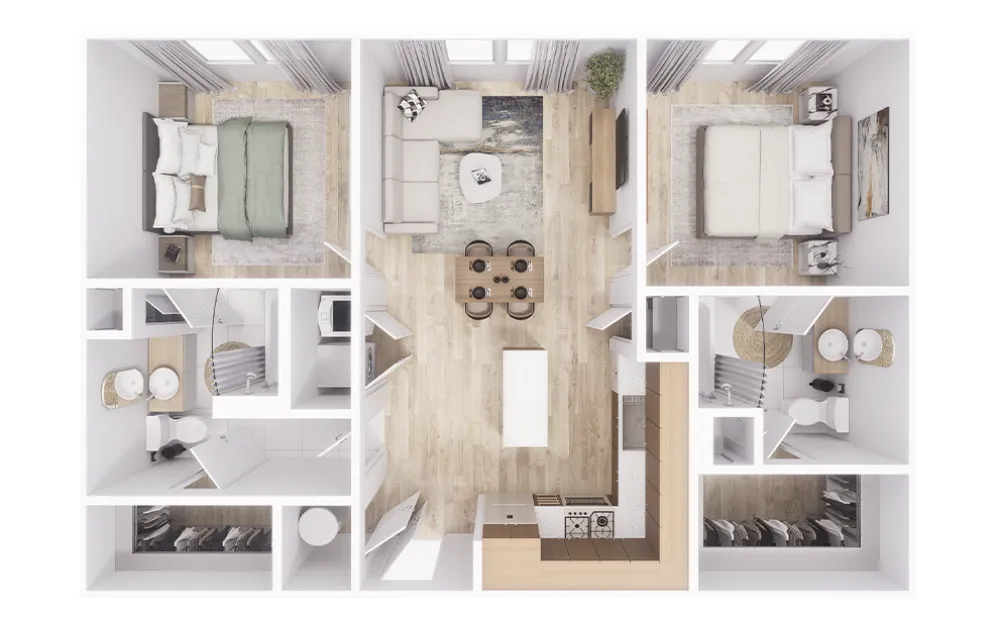 The Magnolia at Georgetown Apartment Floorplan 4