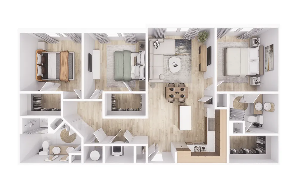 The Magnolia at Georgetown Apartment Floorplan 6