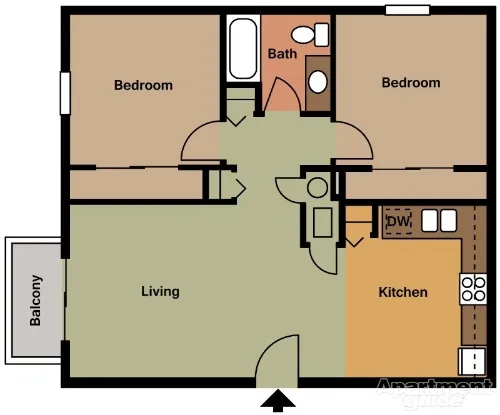 The Meridian Apartments El Paso Floorplan 2