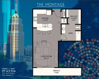 The Mosaic on Broadway San Antonio Floorplan 1