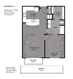 The Mosaic on Broadway San Antonio Floorplan 4