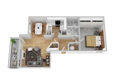 The Pointe Apartments El Paso Floorplan 3