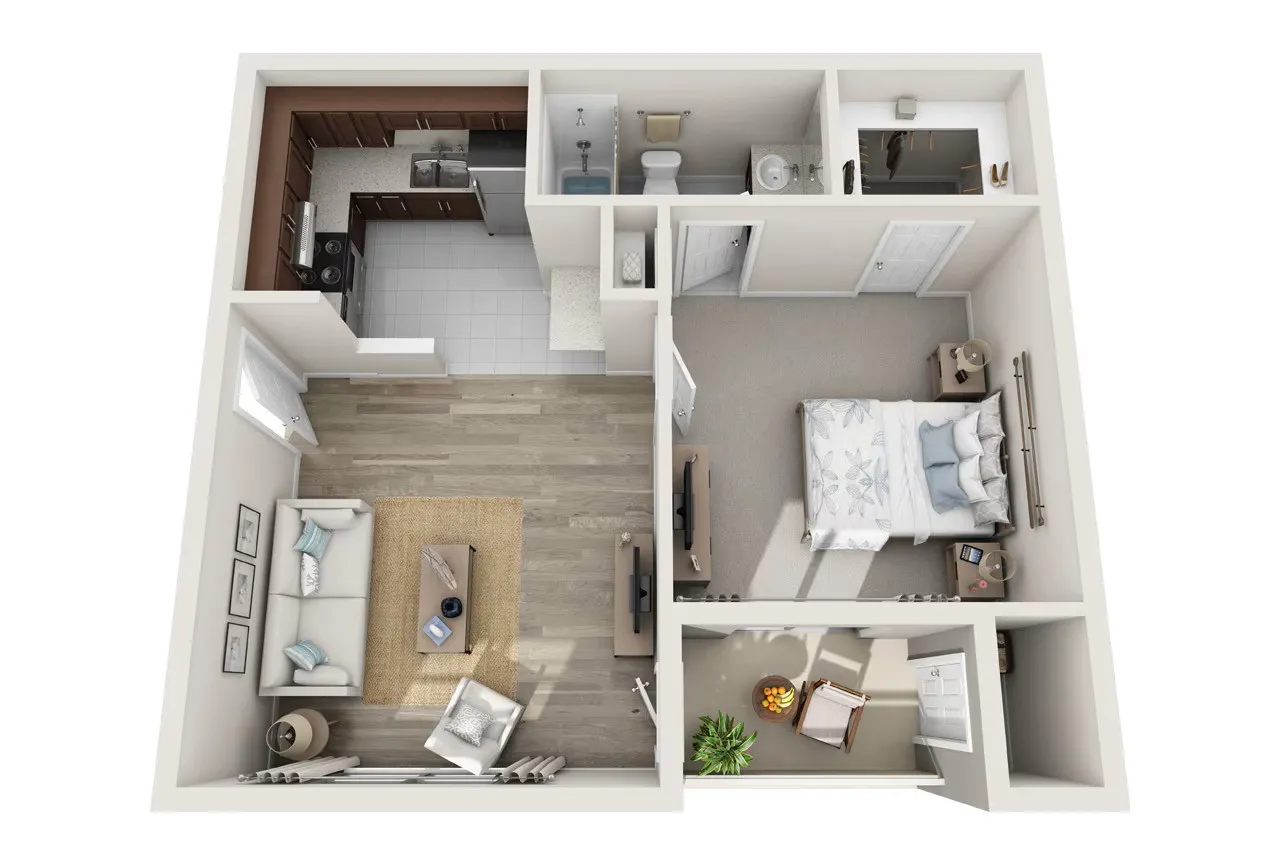 The Preserve at Mesa Hills El Paso Apartment Floorplan 1