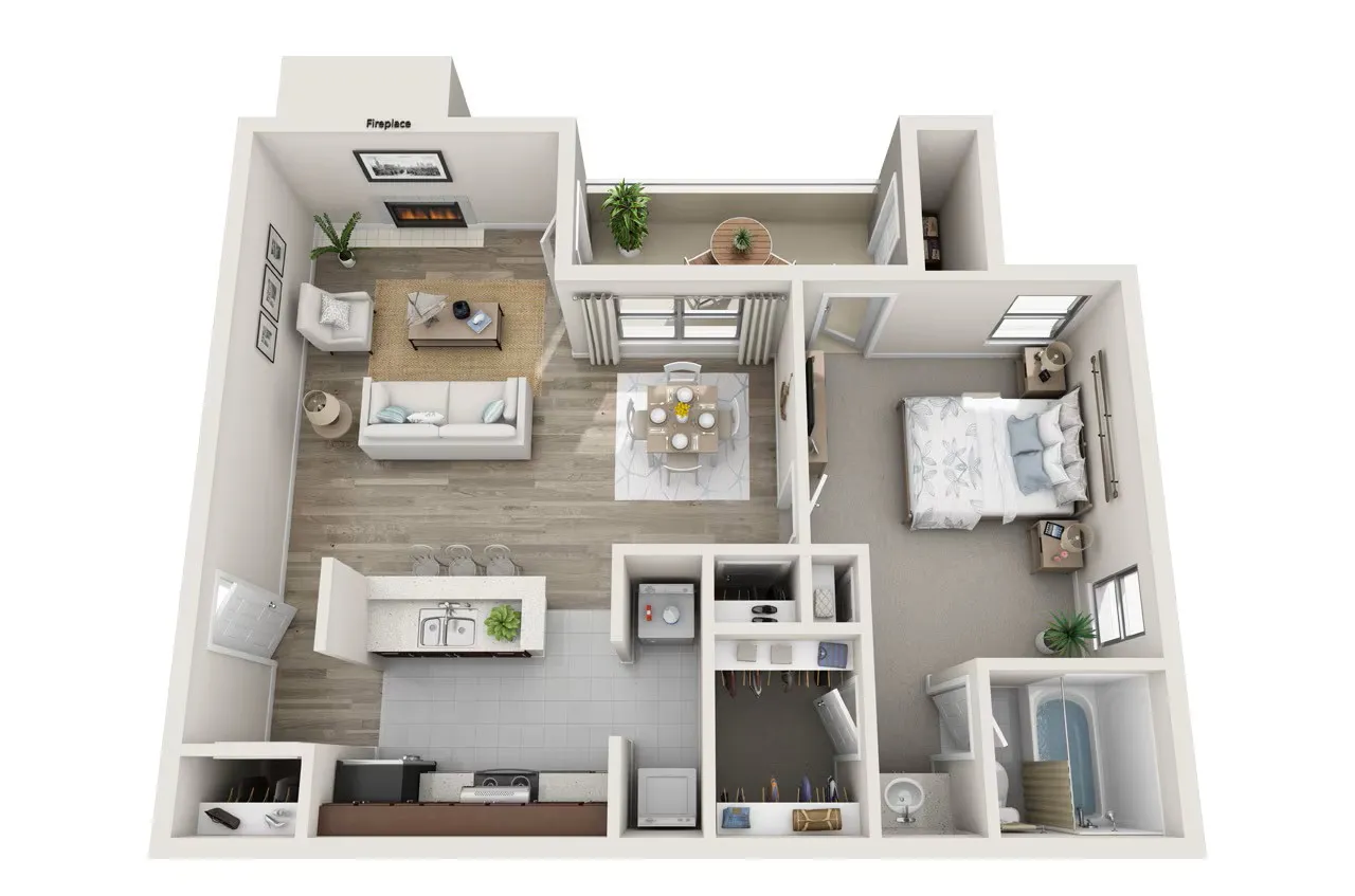 The Preserve at Mesa Hills El Paso Apartment Floorplan 3