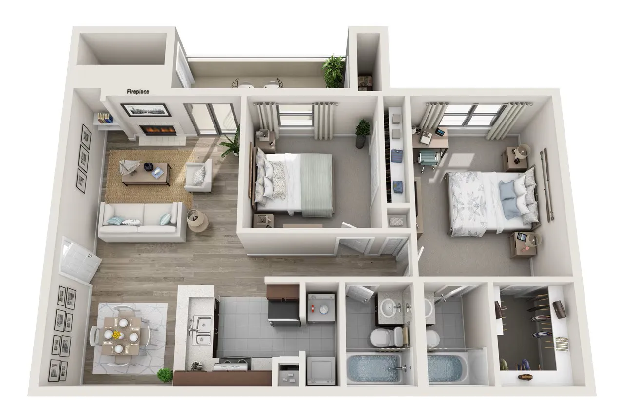 The Preserve at Mesa Hills El Paso Apartment Floorplan 5