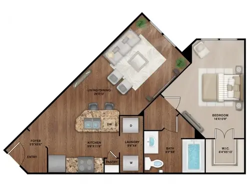 The Reserve at Sandstone Ranch El Paso Floorplan 1