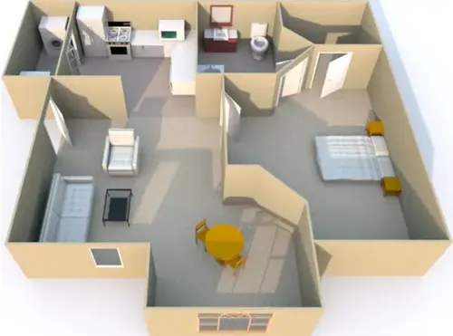 The Retreat El Paso Floorplan 1