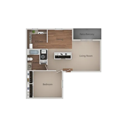 The Rosetta Apartment Homes floor plan 1