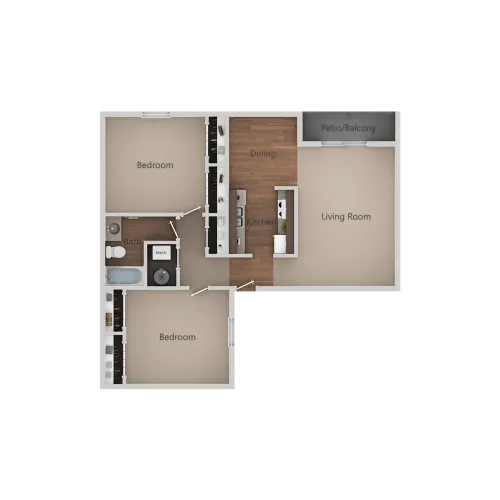 The Rosetta Apartment Homes floor plan 2