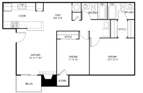 The Sage at 1955 floor plan 11