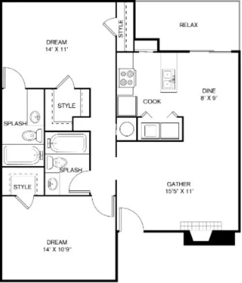 The Sage at 1955 floor plan 19
