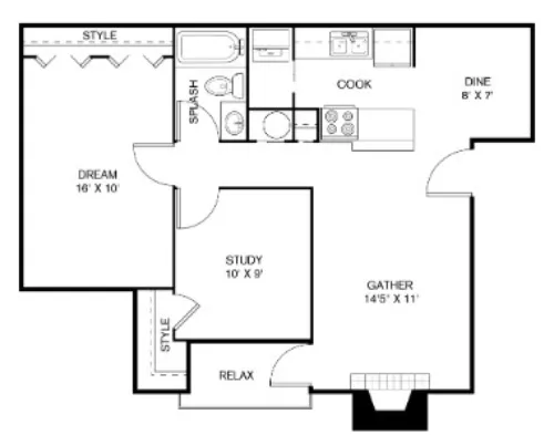 The Sage at 1955 floor plan 2