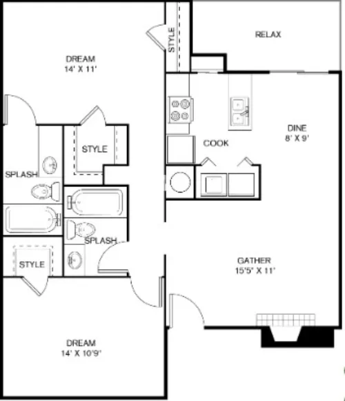 The Sage at 1955 floor plan 20