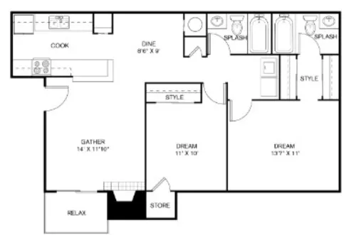 The Sage at 1955 floor plan 23