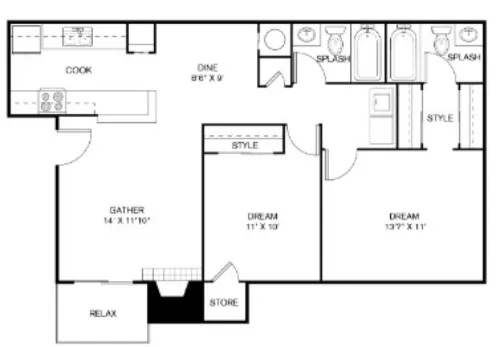 The Sage at 1955 floor plan 24
