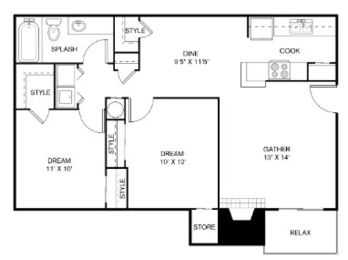 The Sage at 1955 floor plan 25
