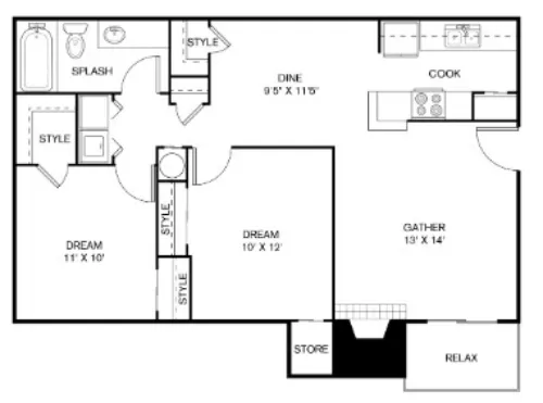 The Sage at 1955 floor plan 26