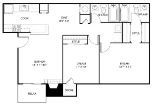 The Sage at 1955 floor plan 34