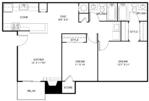 The Sage at 1955 floor plan 35