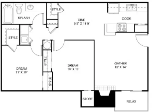 The Sage at 1955 floor plan 36