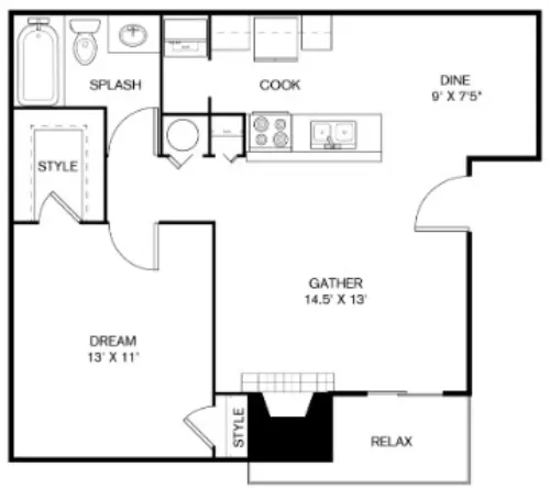 The Sage at 1955 floor plan 5