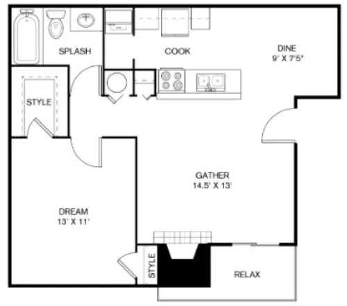 The Sage at 1955 floor plan 6