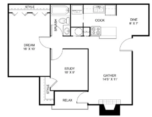 The Sage at 1955 floor plan 7