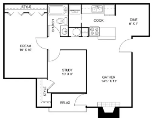 The Sage at 1955 floor plan 8