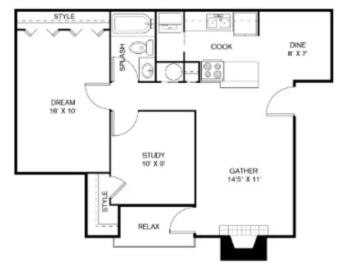 The Sage at 1955 floor plan 9