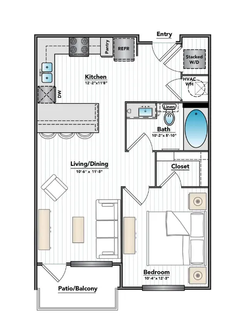 The Savoy Apartments floor plan 1