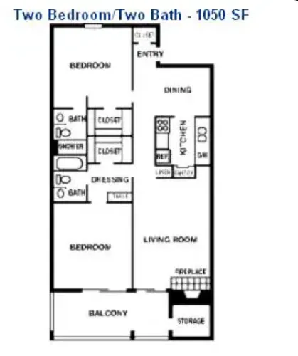 The Solana Apartments El Paso Floorplan 2