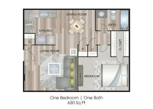 The Stella Fort Worth FloorPlan 1