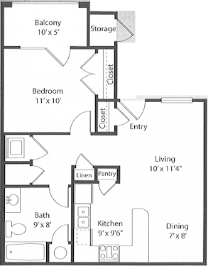 The Tuscany at Mesa Hills El Paso Floorplan 1