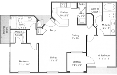 The Tuscany at Mesa Hills El Paso Floorplan 3