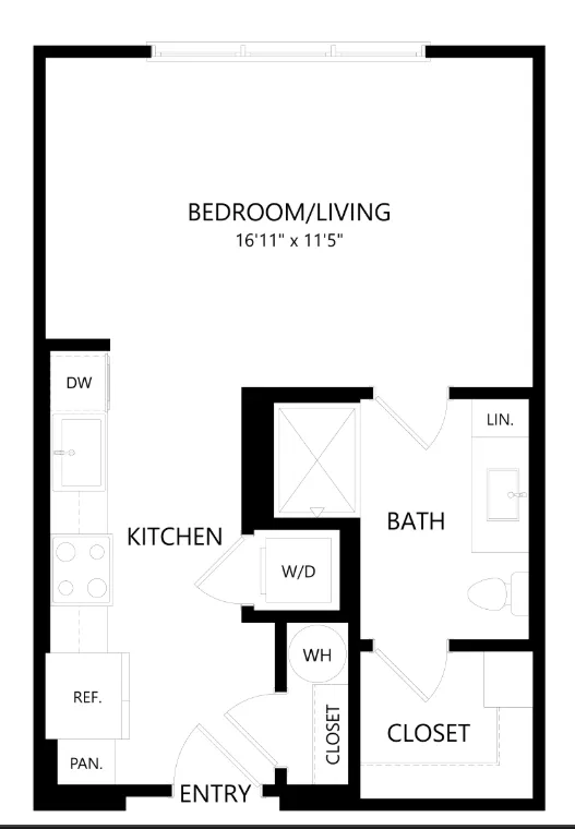 The Union at Stockyards Fort Worth Apartment Floorplan 1