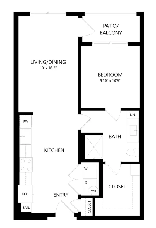 The Union at Stockyards Fort Worth Apartment Floorplan 10