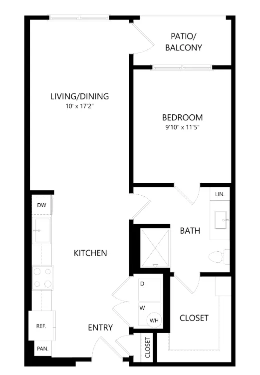 The Union at Stockyards Fort Worth Apartment Floorplan 11
