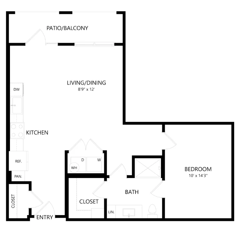 The Union at Stockyards Fort Worth Apartment Floorplan 15