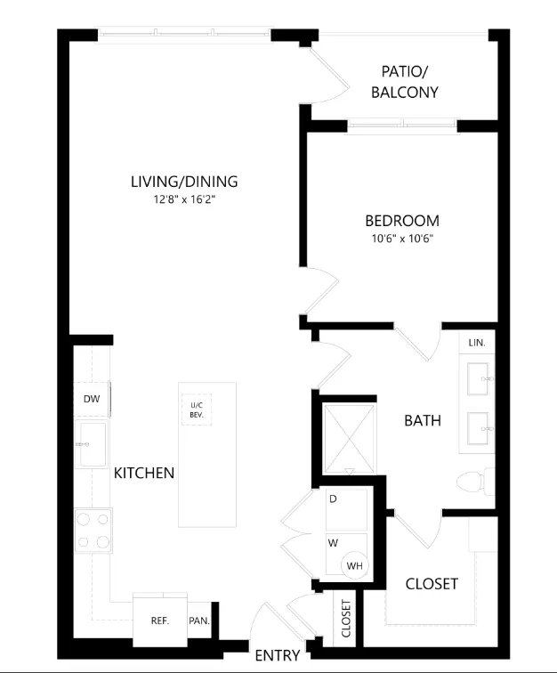 The Union at Stockyards Fort Worth Apartment Floorplan 17
