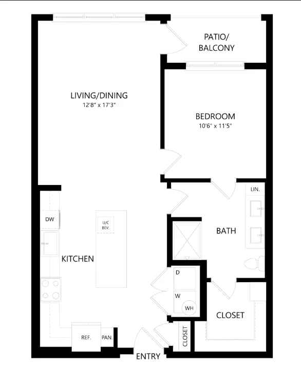The Union at Stockyards Fort Worth Apartment Floorplan 18