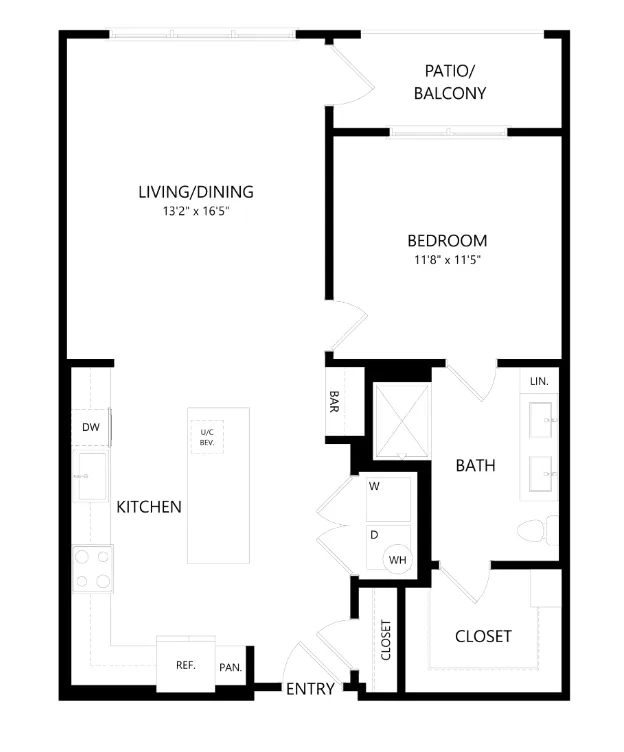 The Union at Stockyards Fort Worth Apartment Floorplan 20