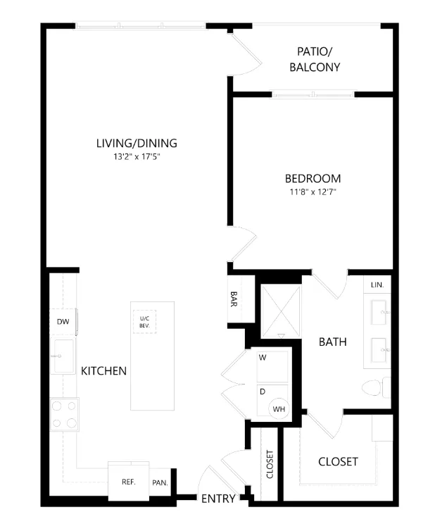 The Union at Stockyards Fort Worth Apartment Floorplan 21