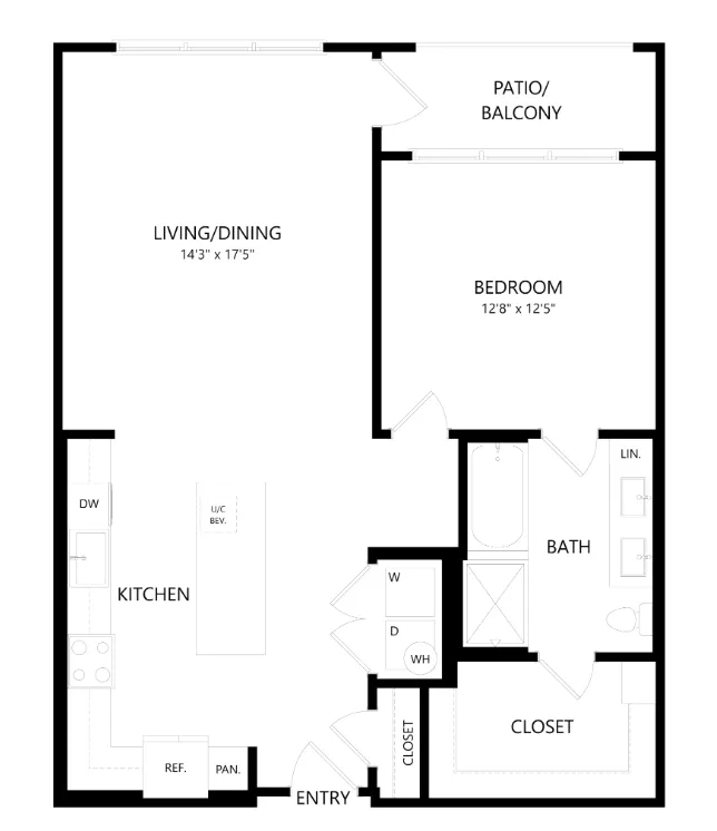 The Union at Stockyards Fort Worth Apartment Floorplan 25