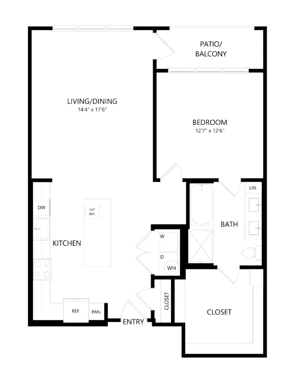 The Union at Stockyards Fort Worth Apartment Floorplan 26