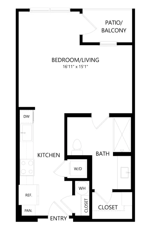 The Union at Stockyards Fort Worth Apartment Floorplan 3