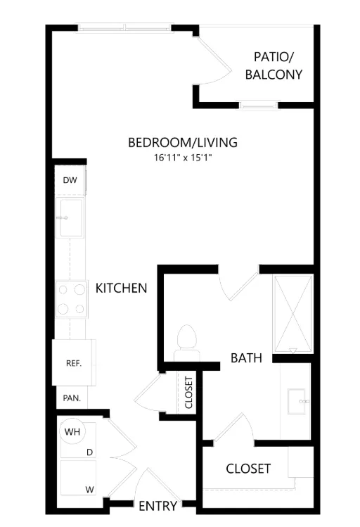 The Union at Stockyards Fort Worth Apartment Floorplan 4