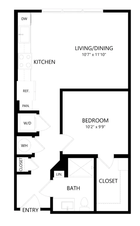 The Union at Stockyards Fort Worth Apartment Floorplan 5