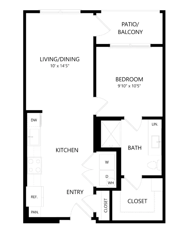 The Union at Stockyards Fort Worth Apartment Floorplan 7