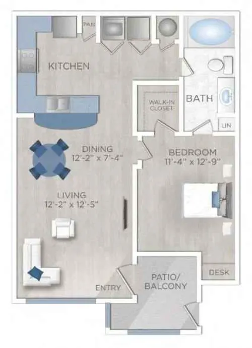 The View at Westover Hills floor plan 1