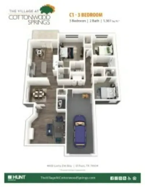 The Village at Cottonwood Springs El Paso FloorPlan 2